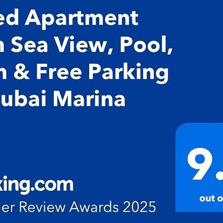 1 Bed Apartment With Sea View, Pool, Gym & Free Parking In Dubai Marina Ngoại thất bức ảnh