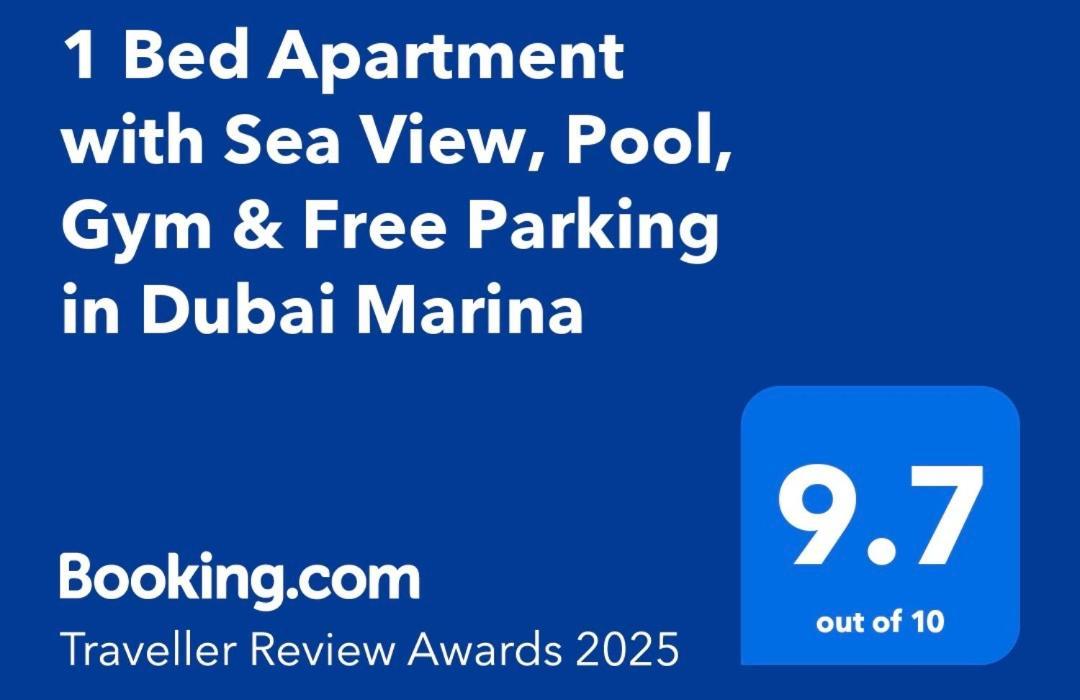 1 Bed Apartment With Sea View, Pool, Gym & Free Parking In Dubai Marina Ngoại thất bức ảnh